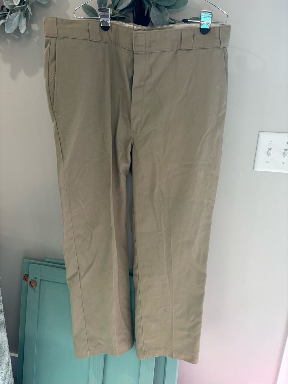 Men's dickies 40x30 Classic Khaki Pants - Comfortable Straight Fit